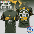 Edmonton Oilers NHL 250 Years US Army Limited 3D Shirt