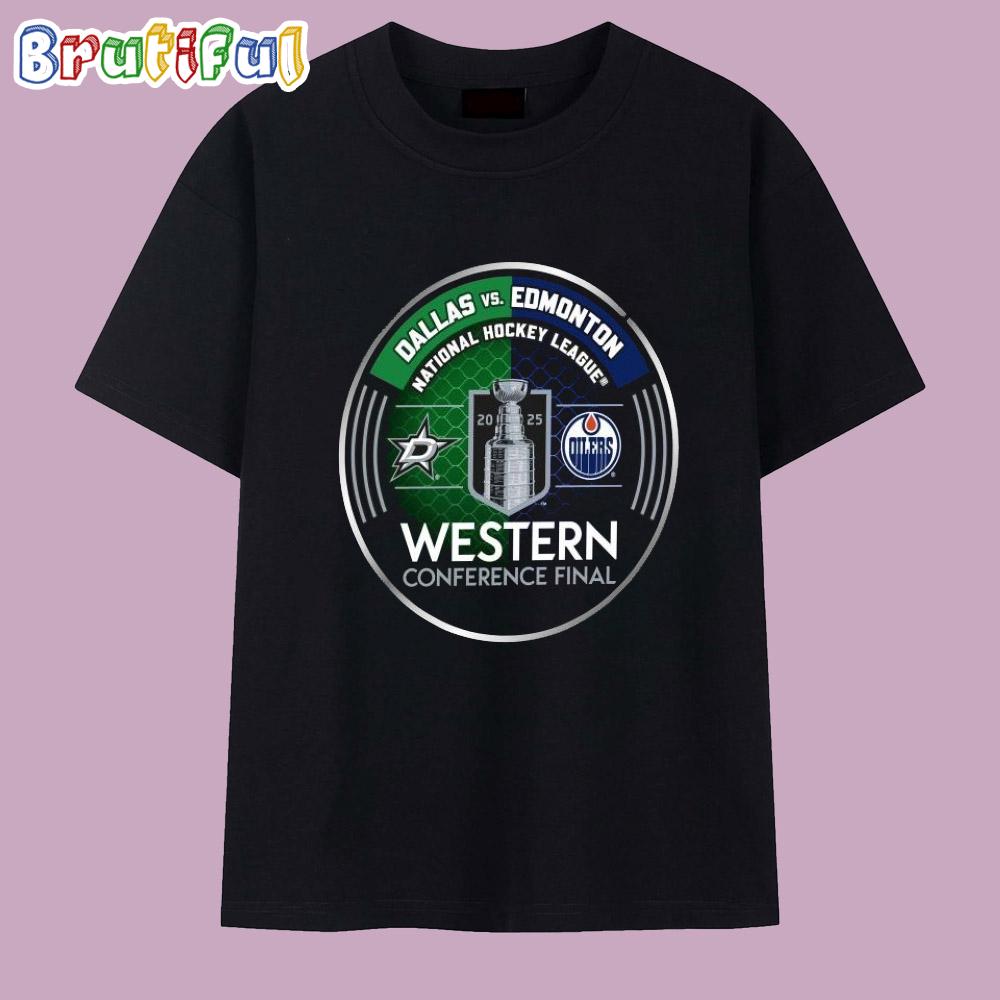 Edmonton Oilers vs Dallas Stars 2025 Stanley Cup Playoffs Round 3 Western Conference Final T Shirt