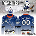 Edmonton Oilers x Peanuts Night Hockey Jersey