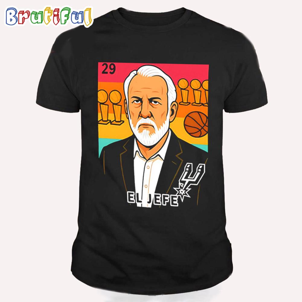 El Jefe Gregg Popovich San Antonio Spurs T Shirt