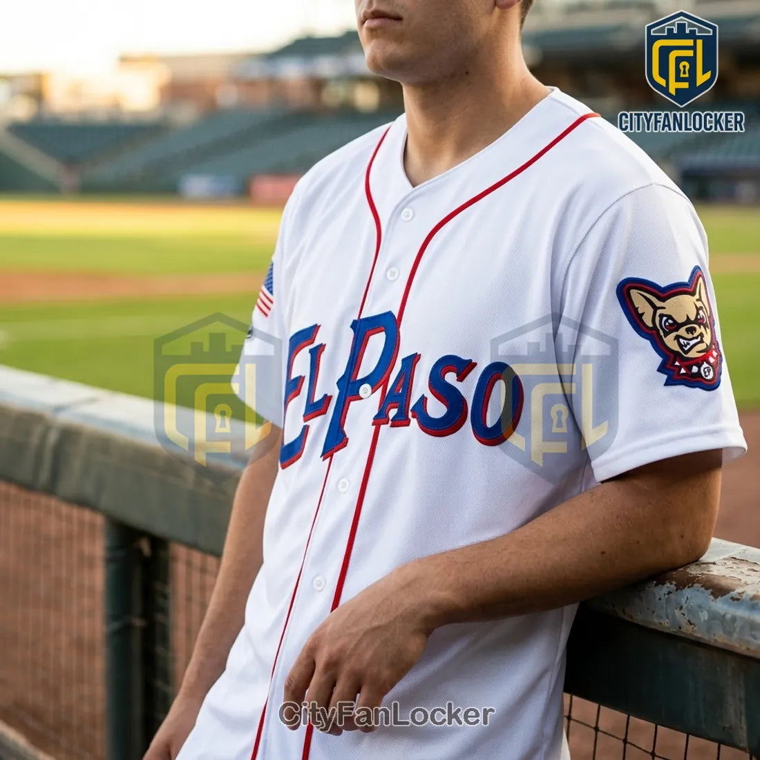 El Paso Chihuahuas 2026 4th of July Patriotic Baseball Jersey
