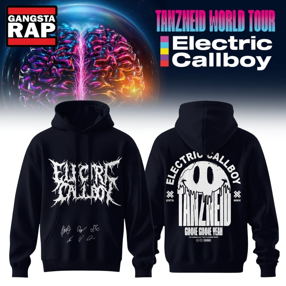 Electric Callboy Tanzneid World Tour 2026 Signature Black Hoodie