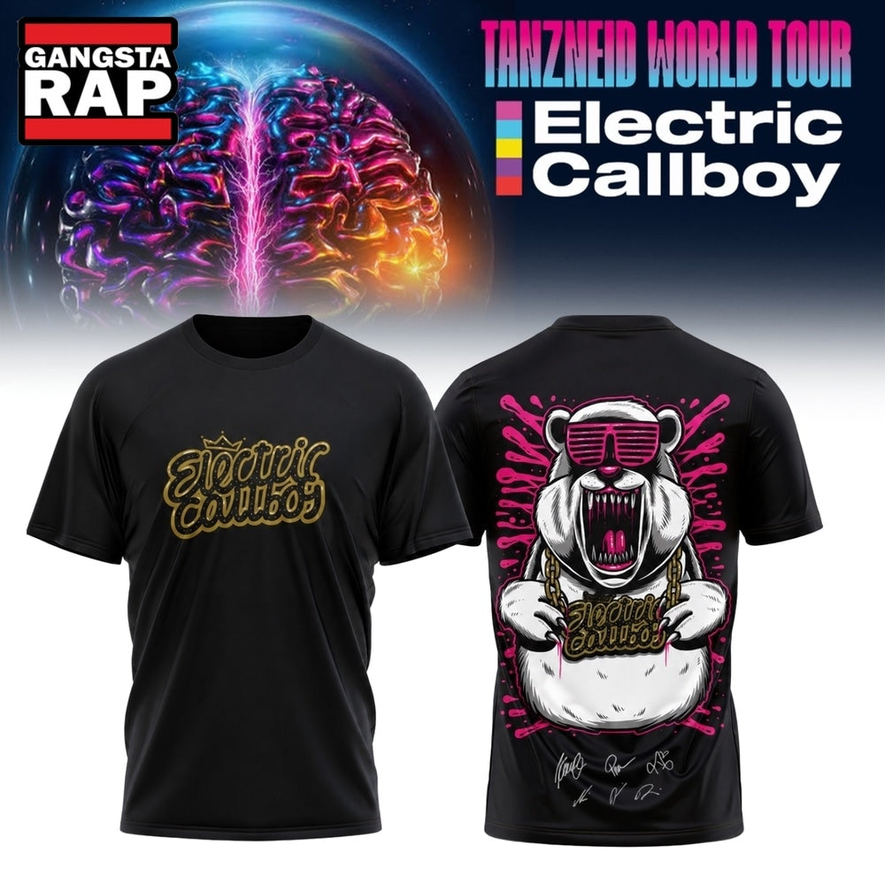 Electric Callboy Tanzneid World Tour 2026 Signature Limited Edition Hoodie T-Shirt