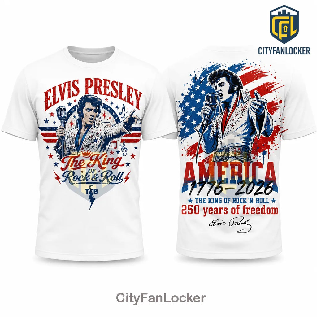Elvis Presley American Freedom 1776-2026 T-Shirt