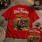 Elvis Presley Firefighter Red T-Shirt 2026