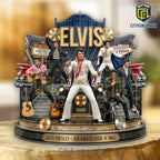 Elvis Presley The King of Rock n Roll Sculpted Diorama Collectible Figurine