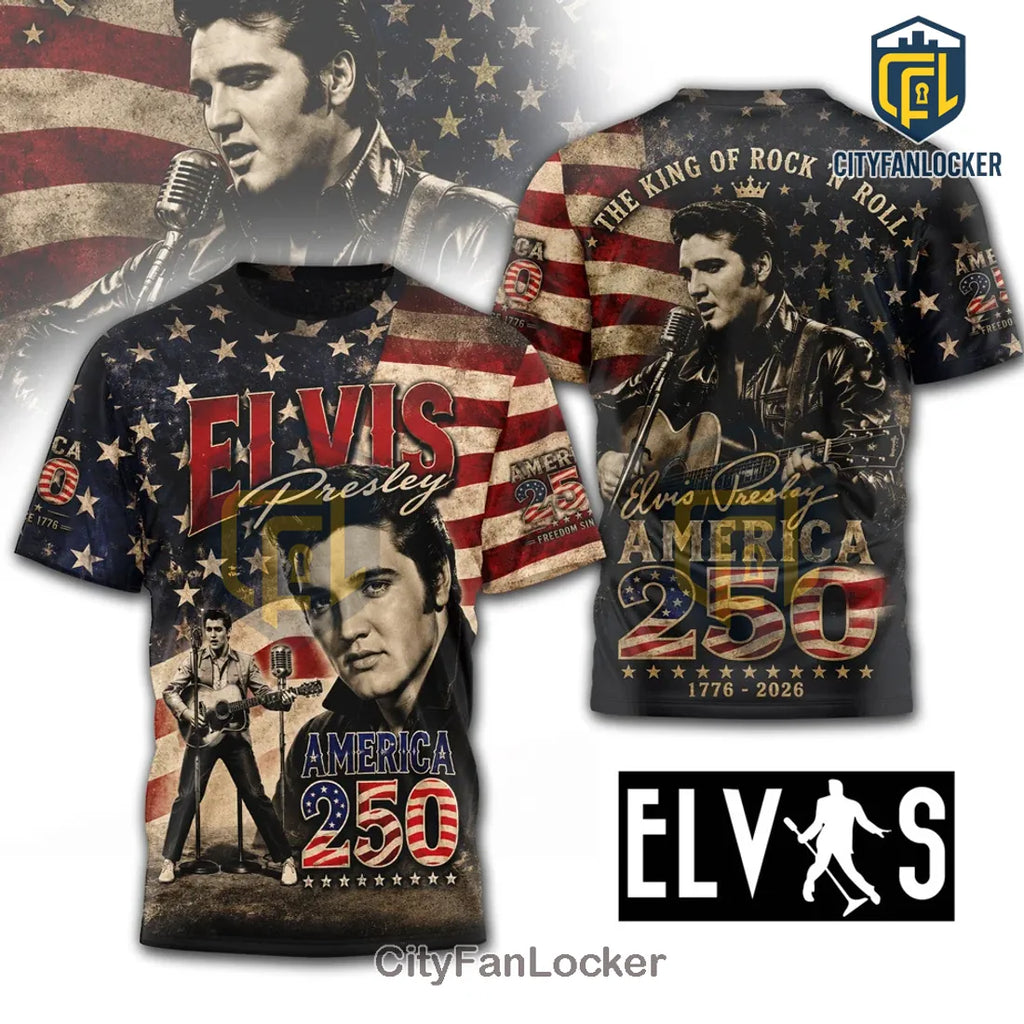 Elvis Presley x America 250 Commemorative 1776-2026 Shirt