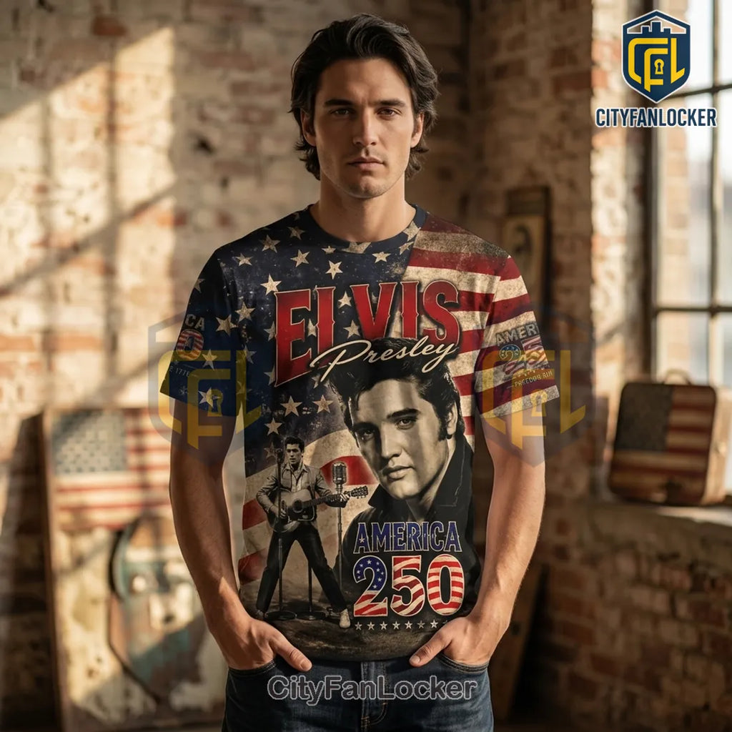 Elvis Presley x America 250 Commemorative 1776-2026 Shirt