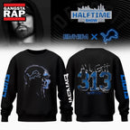 Eminem x Detroit Lions Signature 3D All Grit 313 Hoodie T-Shirt