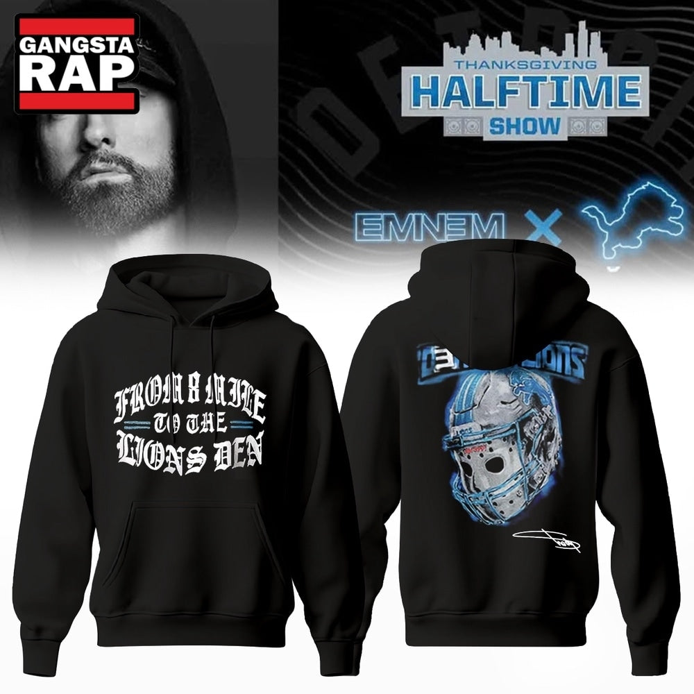 Eminem x Detroit Lions Signature 3D Hoodie