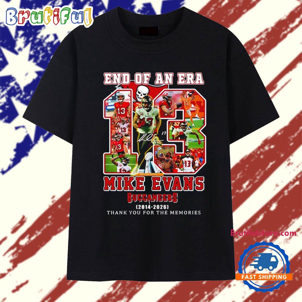 End Of An Era Mike Evans Tampa Bay Buccaneers 2014 2026 thank you for the memories T Shirt