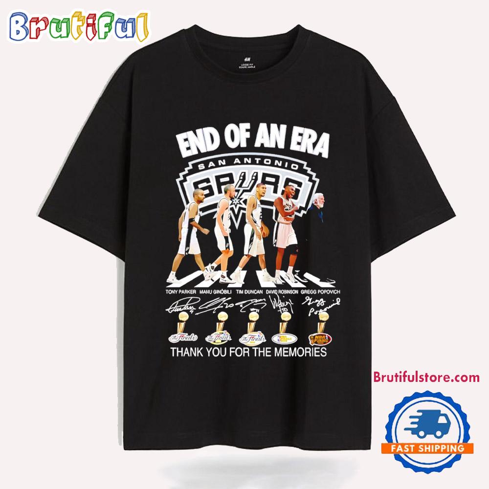 End of an Era San Antonio Spurs Thank You for the Memories T Shirt