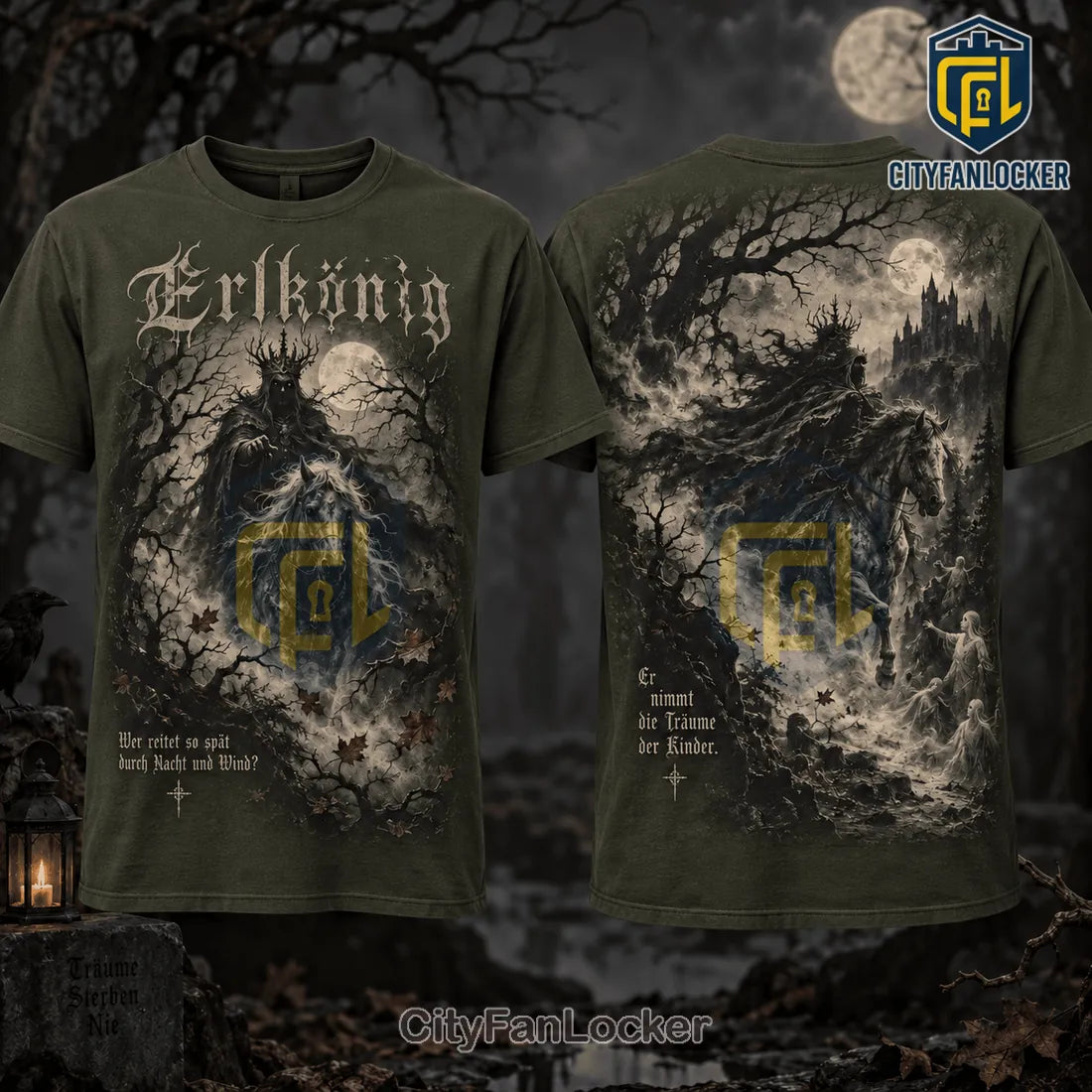 Erlkönig King of the Haunted Forest Gothic Shirt