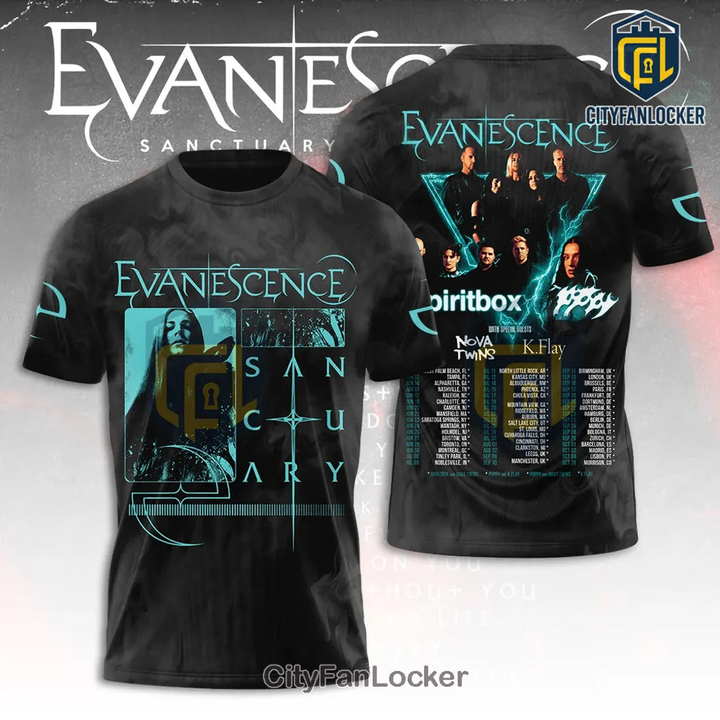 Evanescence Spiritbox Poppy Tour 2026 Shirt