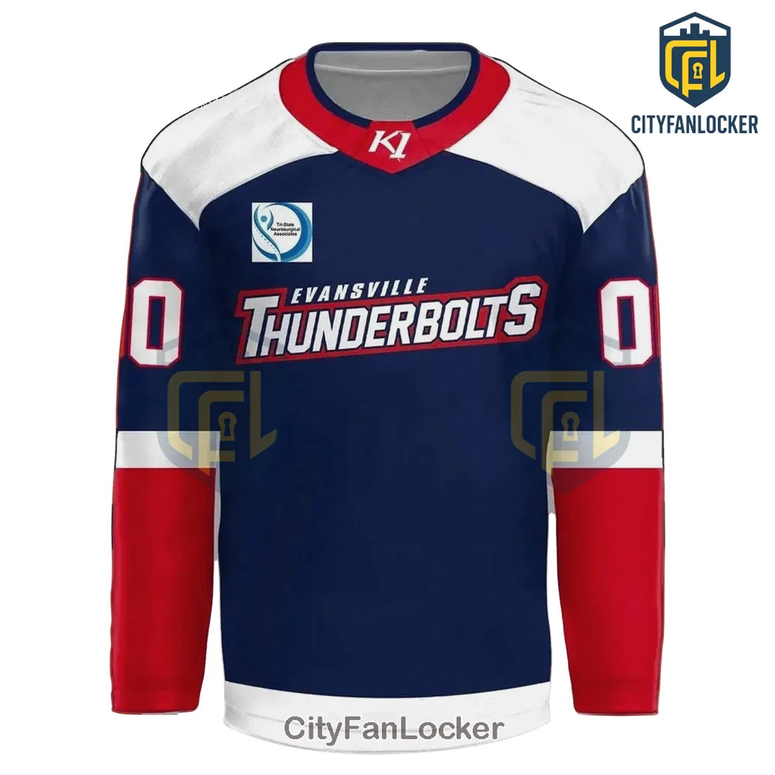 Evansville Thunderbolts SPHL Presidents Cup 2026 Hockey Jersey