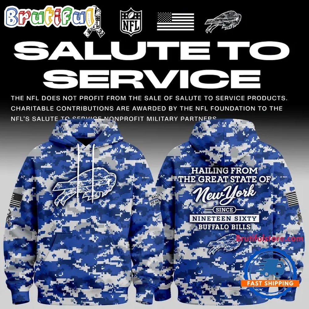 Exclusive Version Buffalo Bills Salute to Service Hoodie 2026