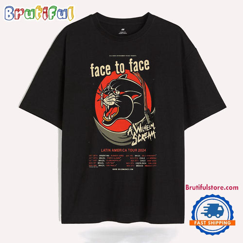 Face To Face Latin America Tour 2024 New T Shirt