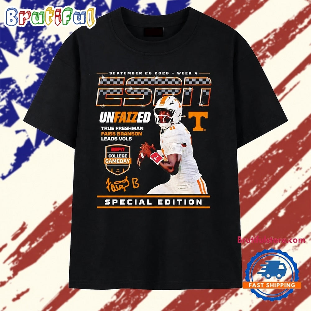 Faizon Brandon Unfaized Tennessee Volunteers College Gameday Special Edition Signature T Shirt