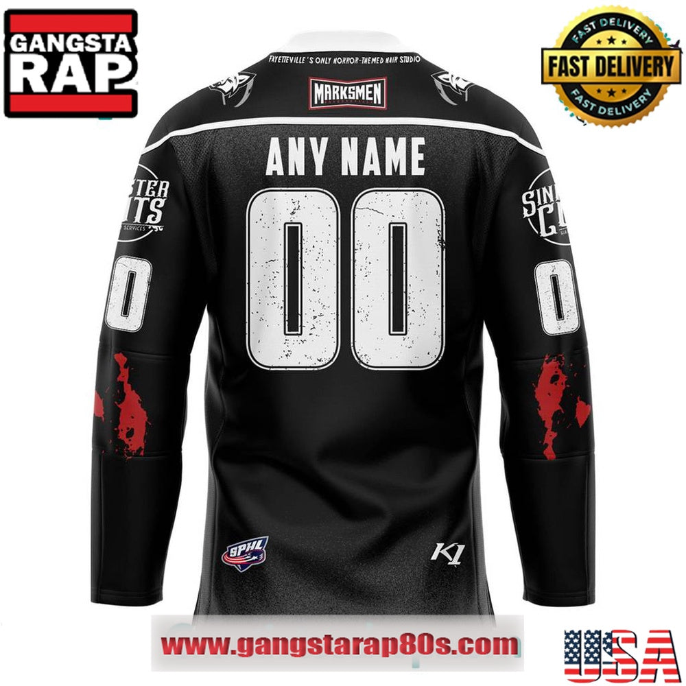 Fayetteville Marksmen Sinister Cuts 2025 Limited Edition Custom Hockey Jersey