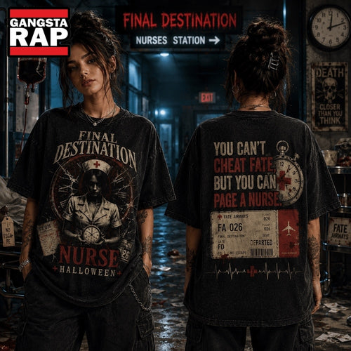 Final Destination Nurse Fate Call Halloween 3D Shirt