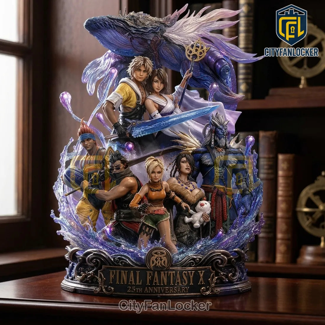 Final Fantasy X 25th Anniversary Tidus Yuna Collectible Acrylic Plaque