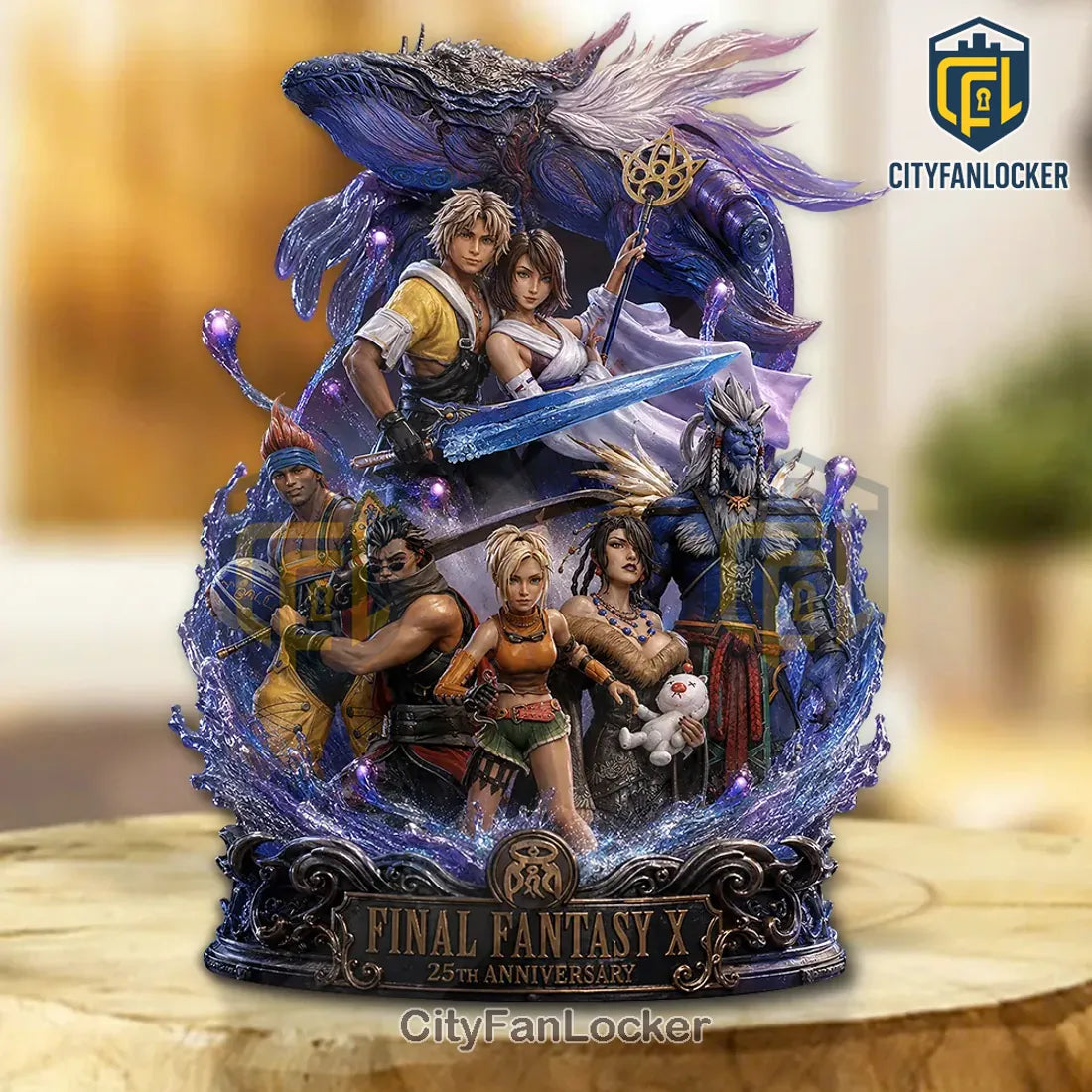 Final Fantasy X 25th Anniversary Tidus Yuna Collectible Acrylic Plaque
