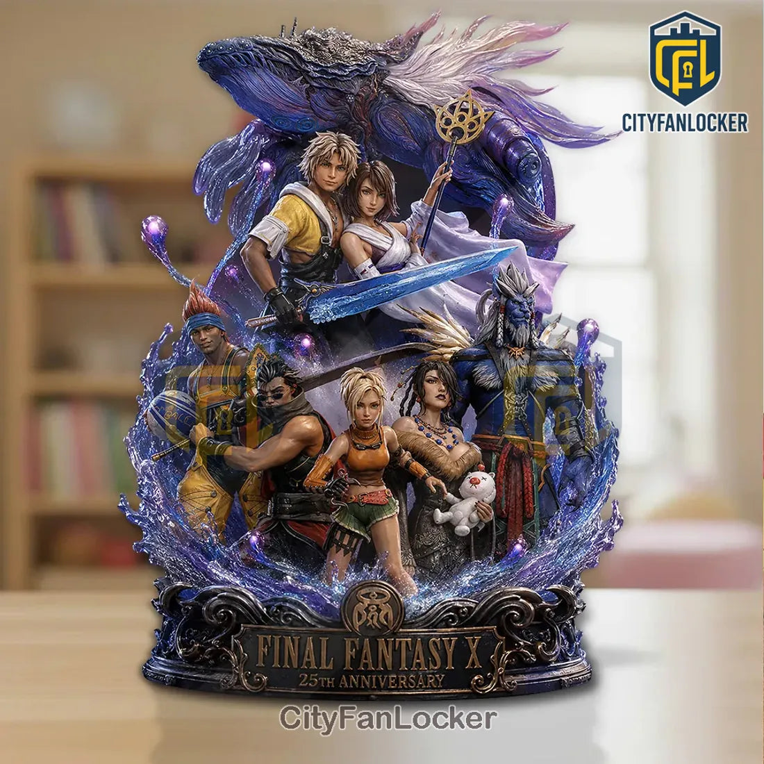 Final Fantasy X 25th Anniversary Tidus Yuna Collectible Acrylic Plaque