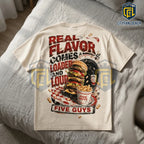 Five Guys Real Flavor Burger Fries Off-White T-Shirt