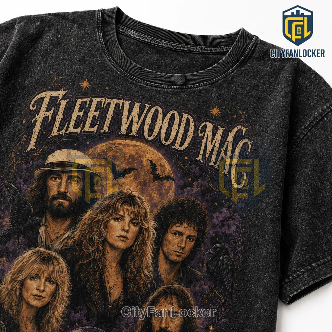 Fleetwood Mac 2026 Halloween Black T-Shirt