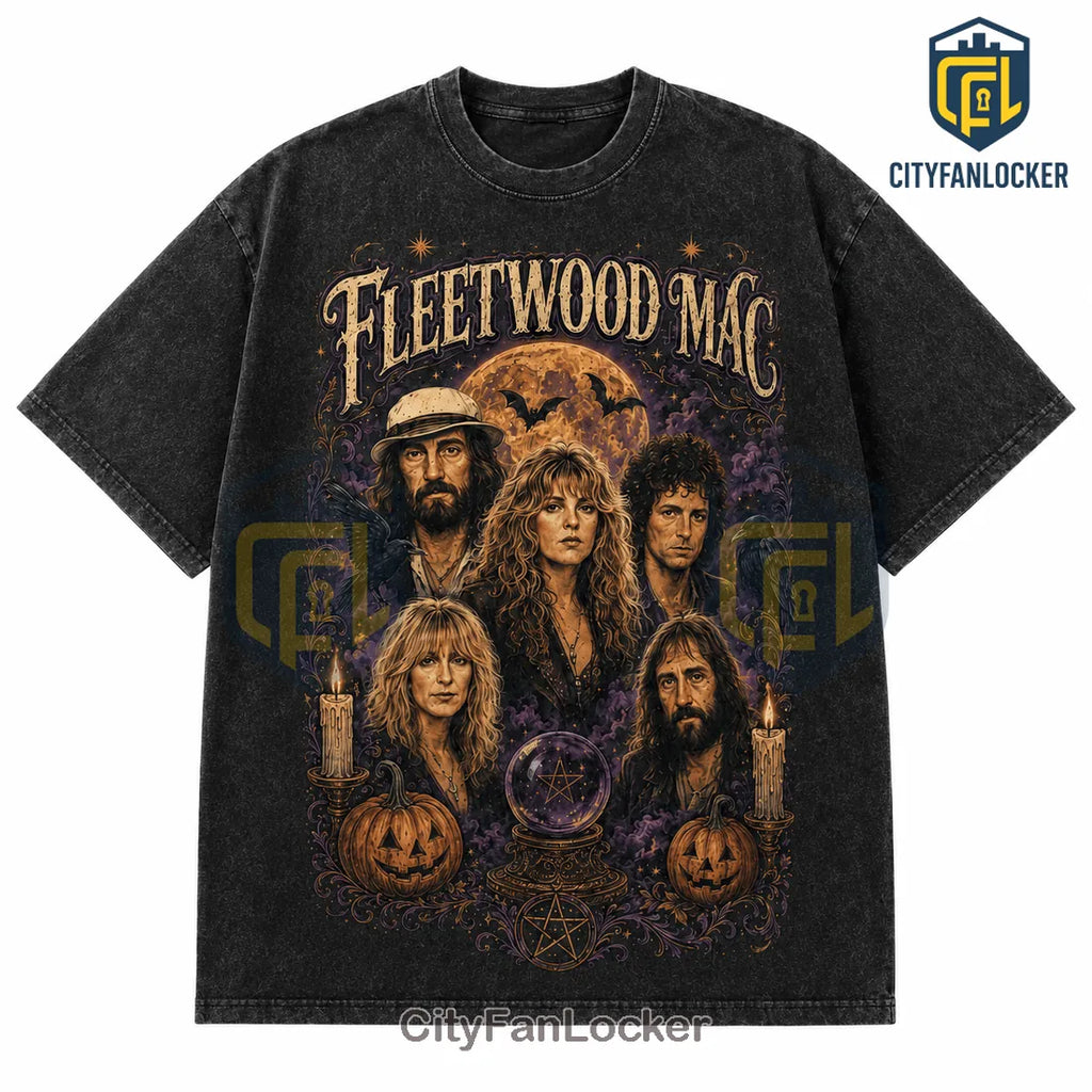 Fleetwood Mac 2026 Halloween Black T-Shirt