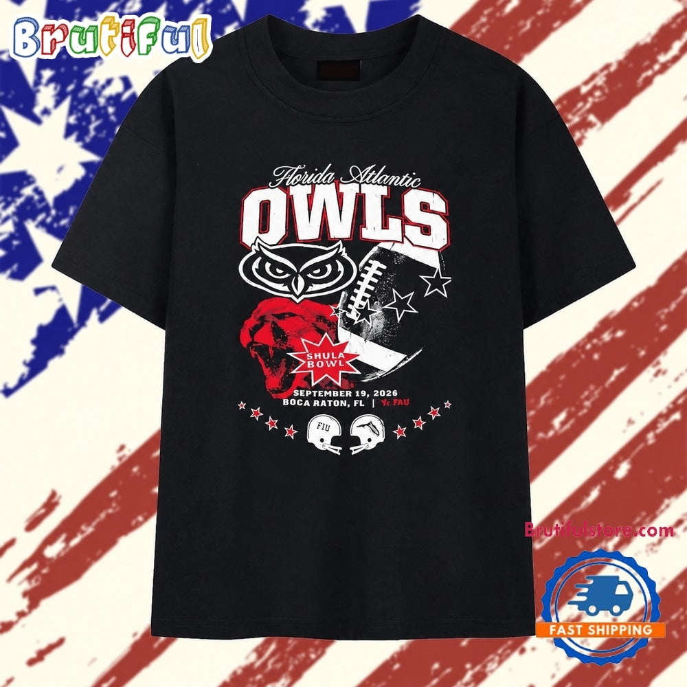 Florida Atlantic Owls vs FIU Shula Bowl September 19 2026 Boca Raton T Shirt