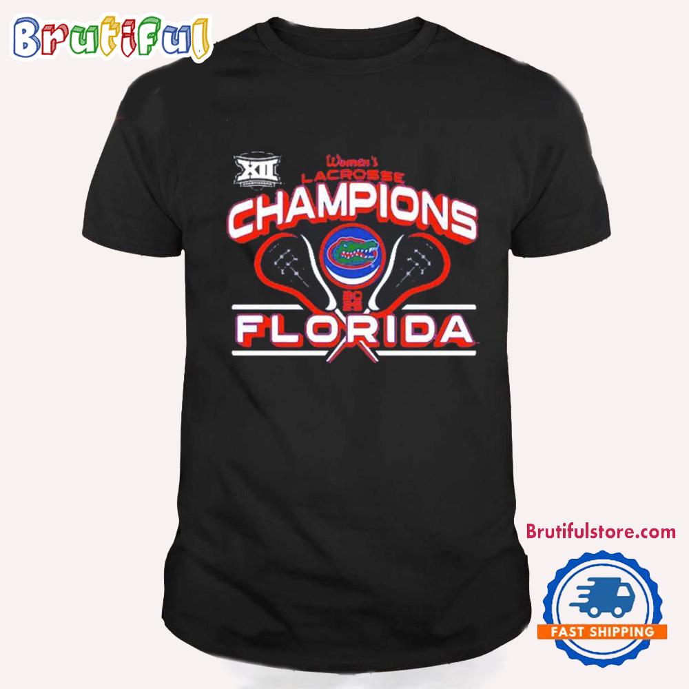 Florida Gators 2025 Big 12 Women’s Lacrosse Conference Tournament Champions T Shirt