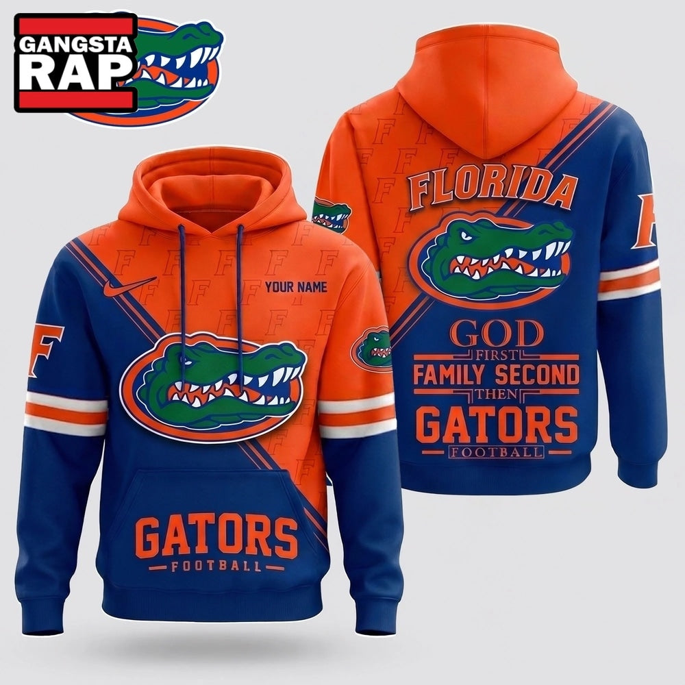 Florida Gators 2026 NCAA Personalized Faith Family Football Hoodie