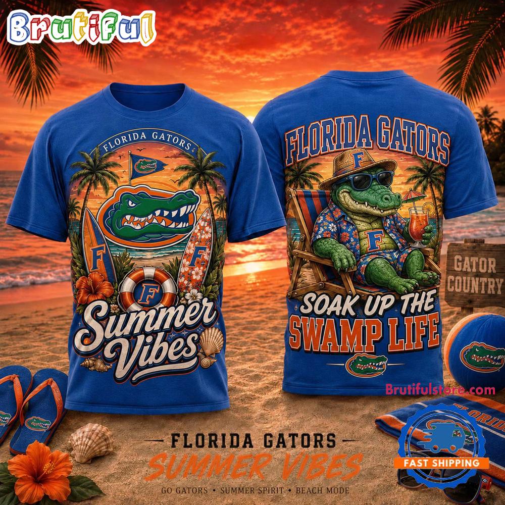 Florida Gators 2026 NCAA Summer Vibes Limited Edition 3D T Shirt