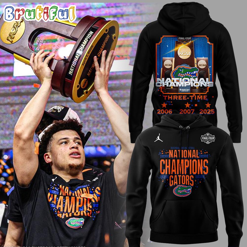 Florida Gators National Champions 2025 Three-Time Limited Edtion Hoodie Shirt