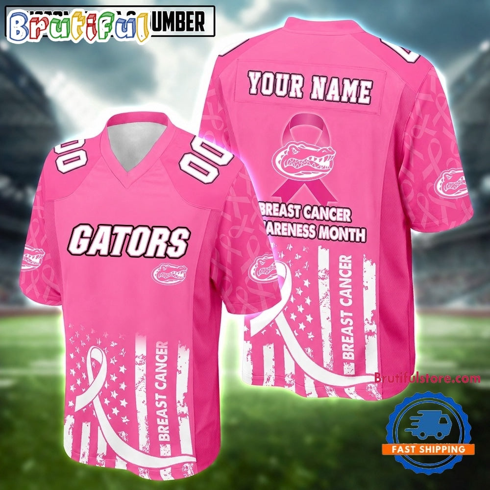Florida Gators NCAA Breast Cancer Awareness Month 2026 Football Jersey