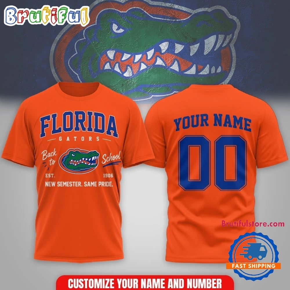 Florida Gators NCAA Campus Pride Back to School 2026 Personalized 3D Shirt