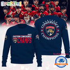 FLORIDA PANTHERS 2025 Eastern Conference Champions Team Logo Limited Edition Hoodie T-Shirt
