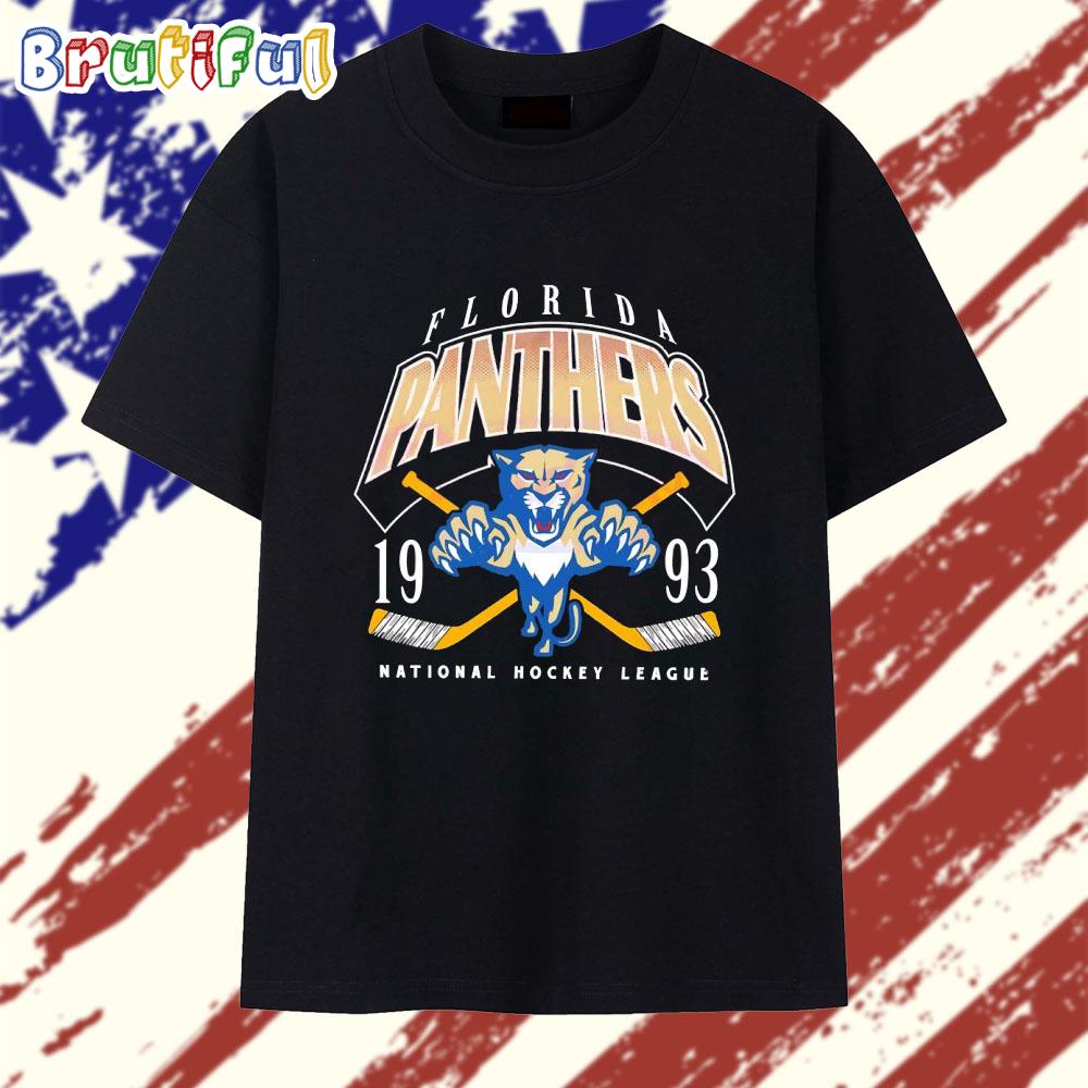 Florida Panthers National Hockey League 1993 Logo T Shirt