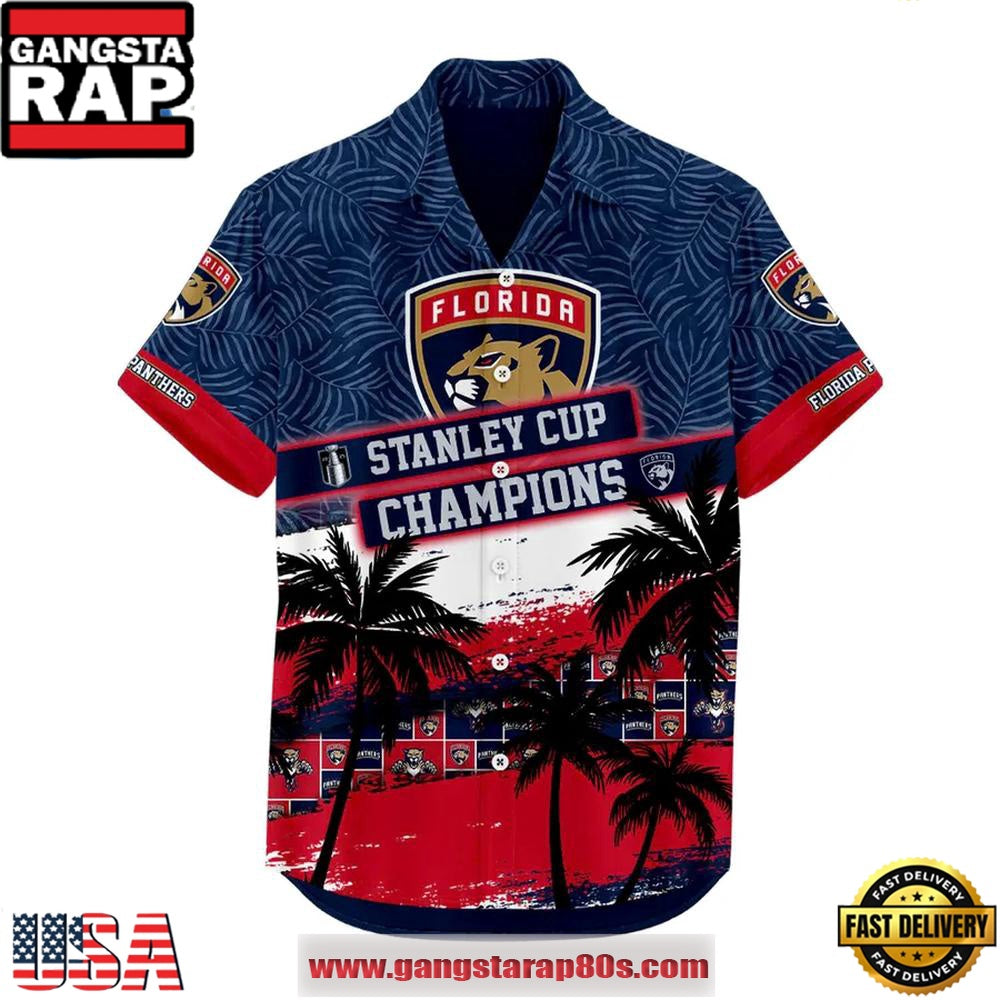 Florida Panthers Stanley Cup Back To Back Hot Summer Hawaiian Shirt