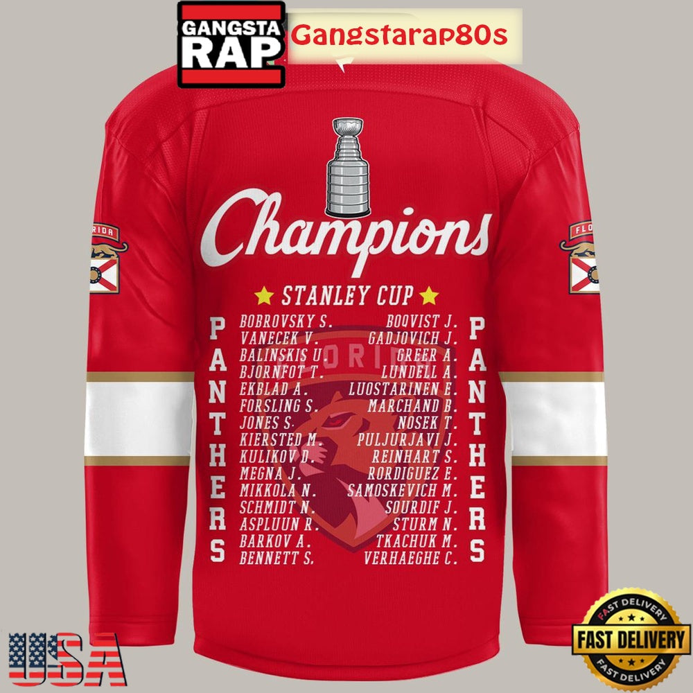 Florida Panthers Stanley Cup Champions 2025 Hockey Jersey