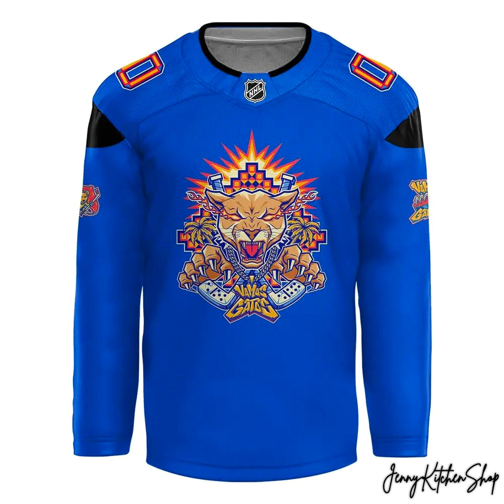 Florida Panthers Vamos Gatos 2026 Limited Custom Hockey Jersey