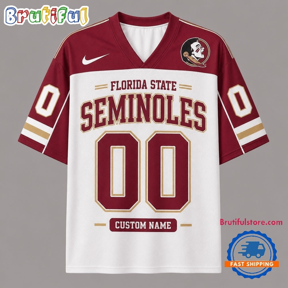 Florida State Seminoles NCAA College Team Pride Personalized Football jersey