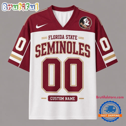 Florida State Seminoles NCAA College Team Pride Personalized Football jersey