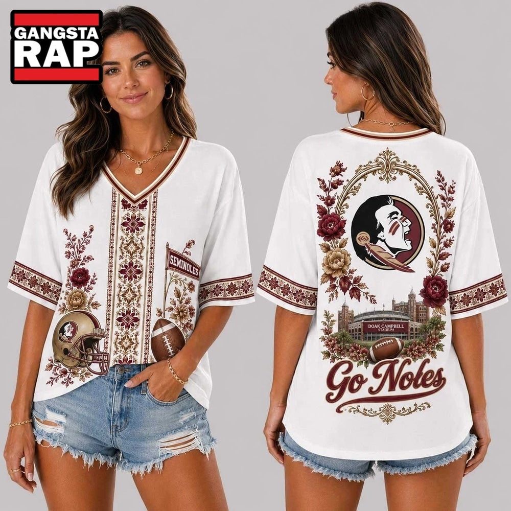 Florida State Seminoles NCAA Collegiate Pride Collection V Neck T Shirt