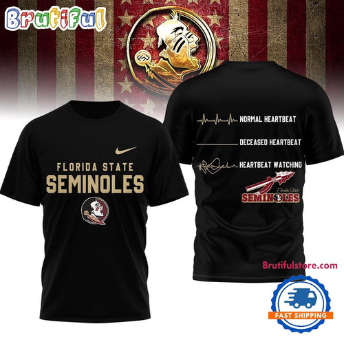 Florida State Seminoles NCAA Heartbeat Unisex 3D Shirt