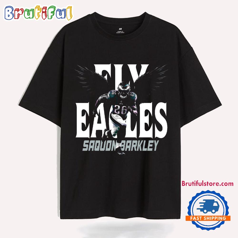 Fly Eagles Saquon Barkley 26 Philadelphia Eagles 2025 T Shirt