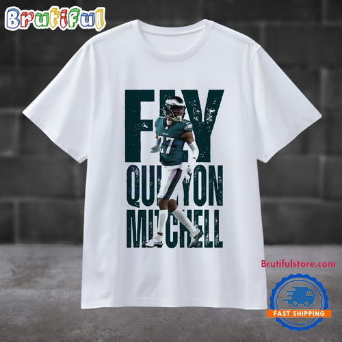 Fly Quinyon Mitchell Philadelphia Eagles Super Bowl Lix 2025 T Shirt