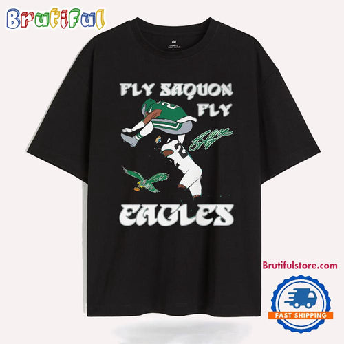 Fly Saquon Fly Philadelphia Eagles NFL 2024 Signature T Shirt