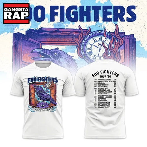 Foo Fighters Mosaic Stadium Regina 2026 Tour Schedule 3D Shirt